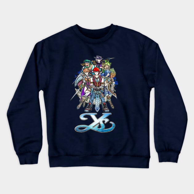 Ys VIII Heroes Crewneck Sweatshirt by WarioPunk